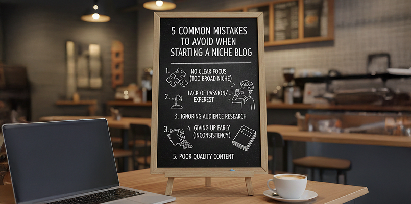 5 Common Mistakes to Avoid when starting a Niche Blog