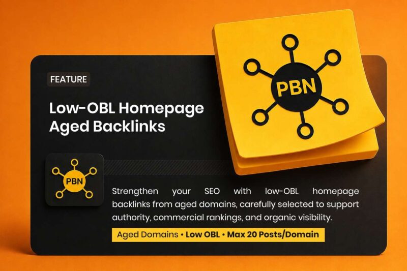 Homepage Aged Backlinks
